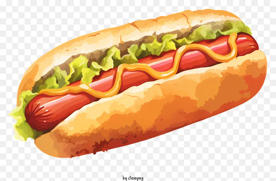 Hot Dog，Saucisse PNG