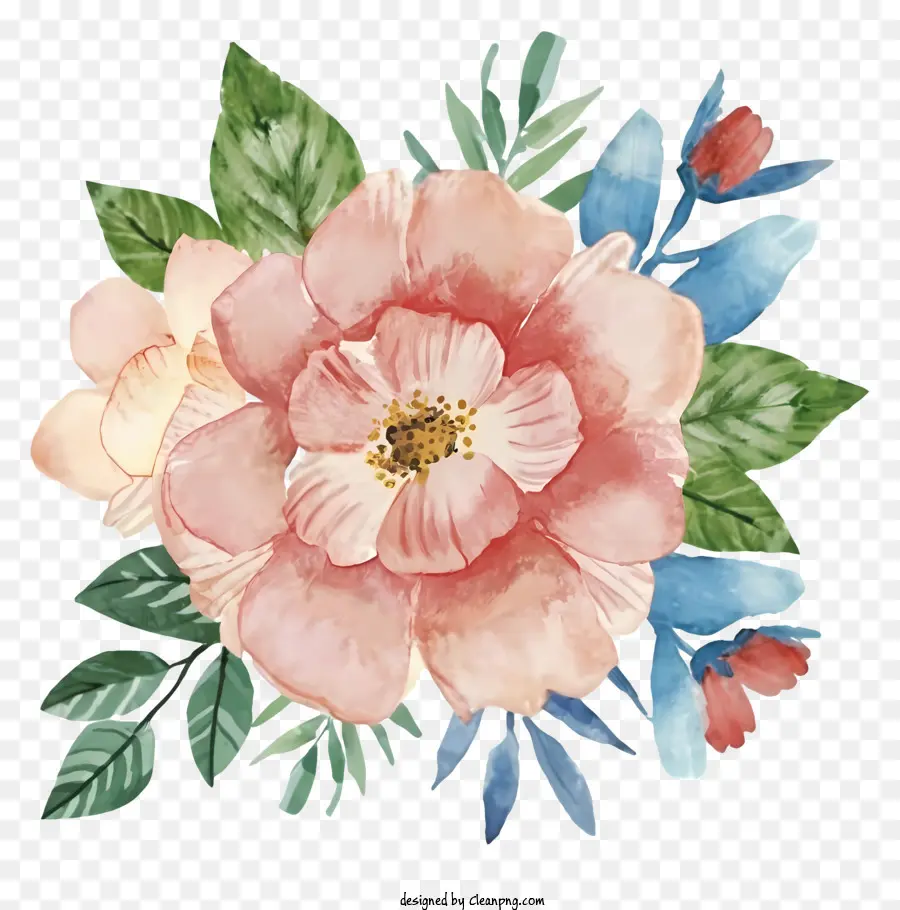 Peinture à L'aquarelle，Fleurs PNG