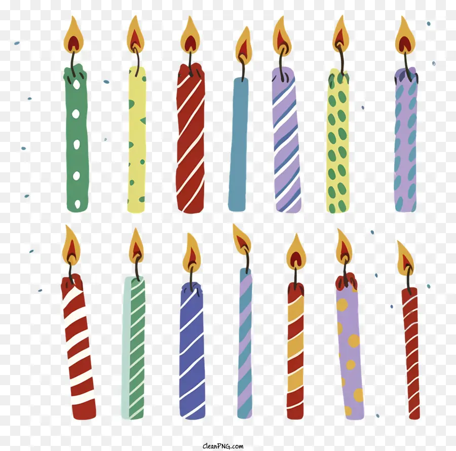 Bougies D'anniversaire，Célébration PNG