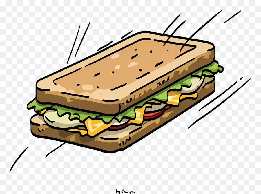 Sandwich，Viandes PNG