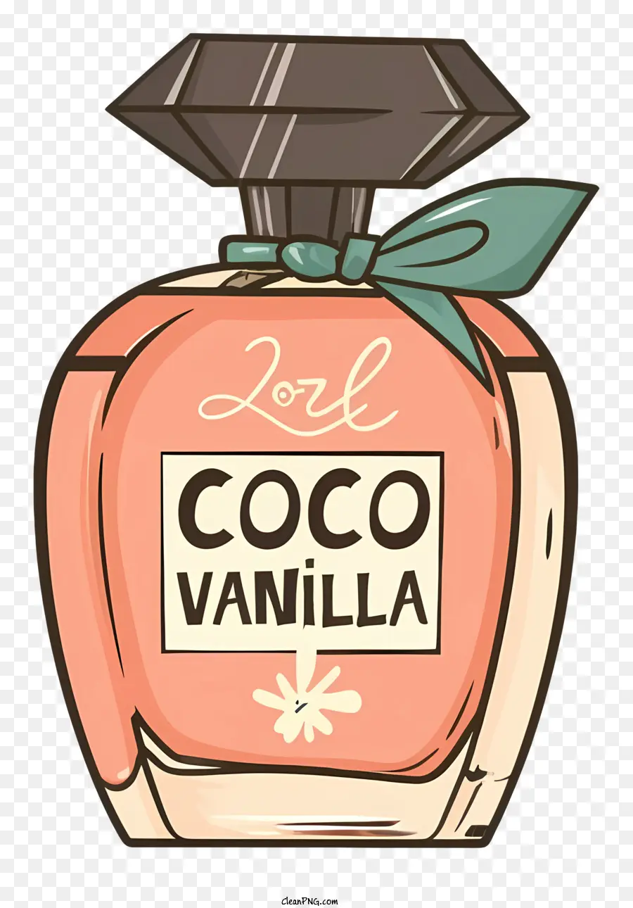 Parfum De Vanille Au Cacao，Parfum D'étiquette En Or PNG