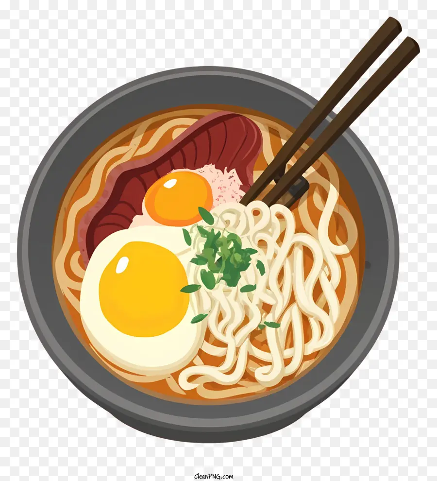 Nouilles Ramen，Les œufs PNG