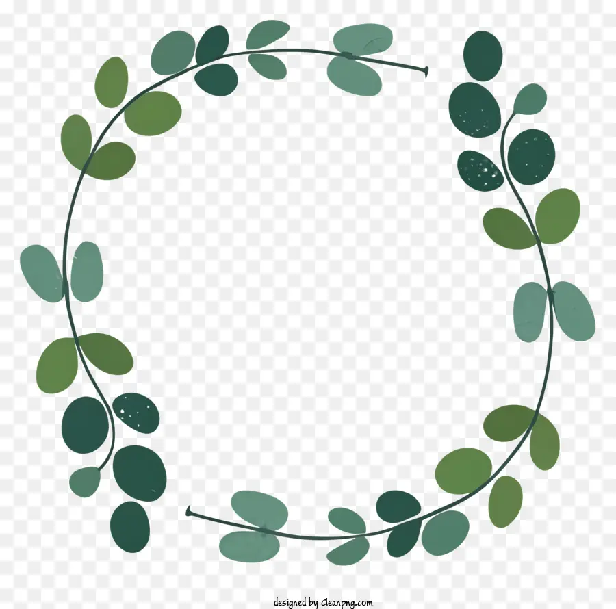 Couronne，Feuilles Vertes PNG