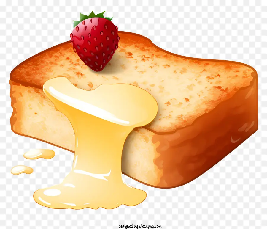 Toast，Fraise PNG