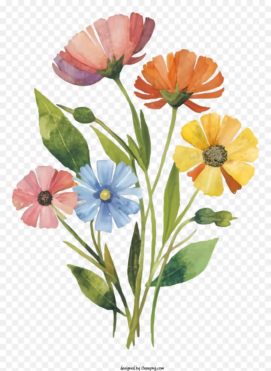 Bouquet De Fleurs，Fleurs PNG