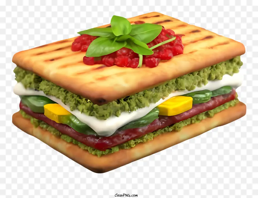 Sandwich，Sandwich Aux Légumes PNG