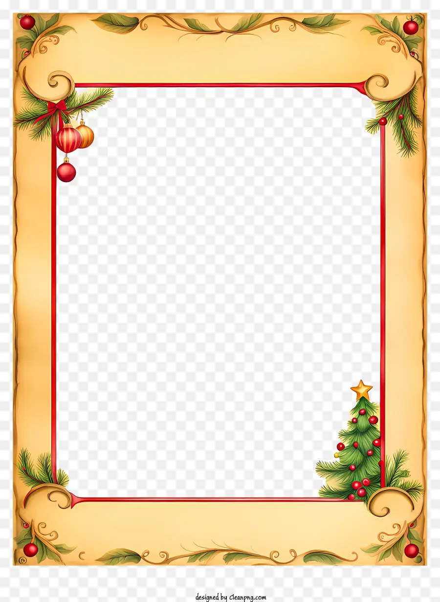 Cadre De Noël，Ornements PNG