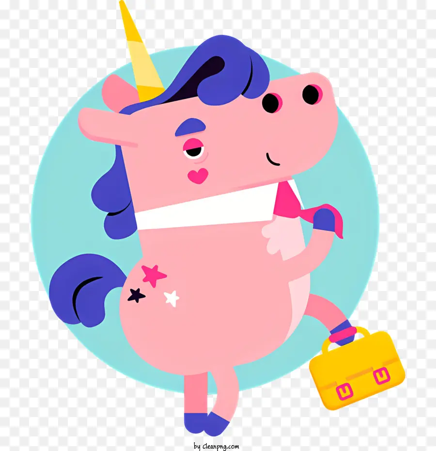 Mignon Licorne，Licorne En Costume PNG