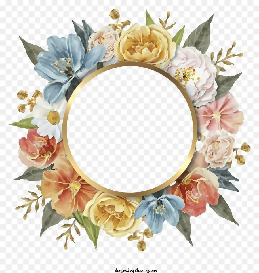 Couronne Florale，Fleurs PNG