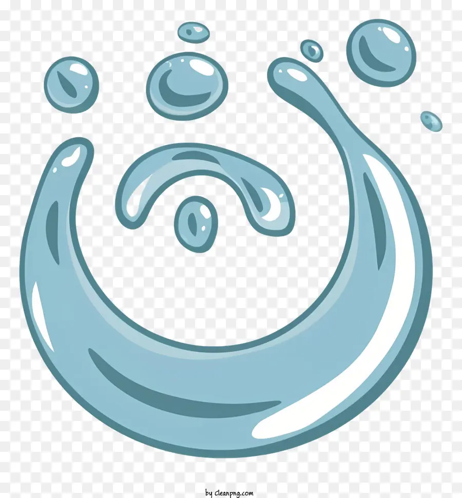 L'eau Symbole，Logo Blue Circle PNG
