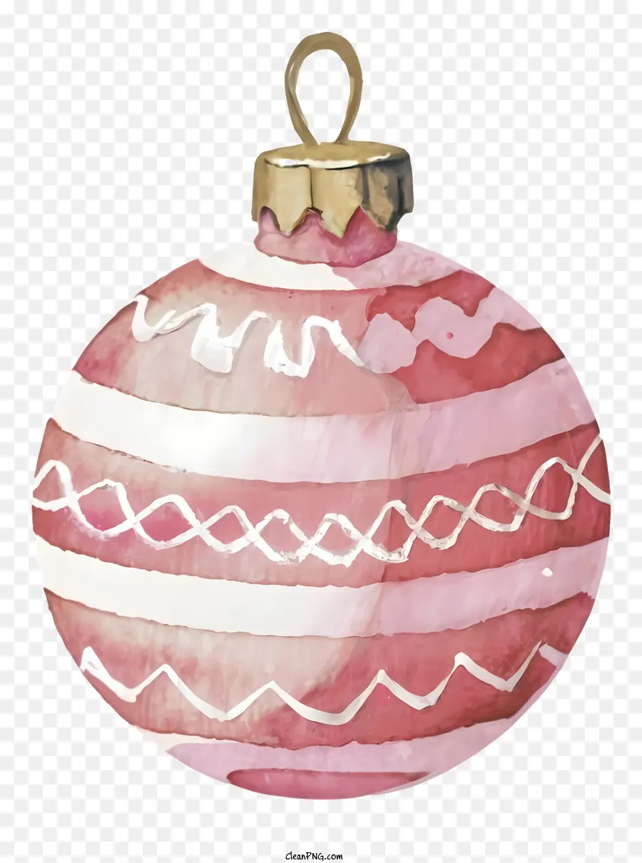 Ornement Boule Rose，Ornement De Noël PNG