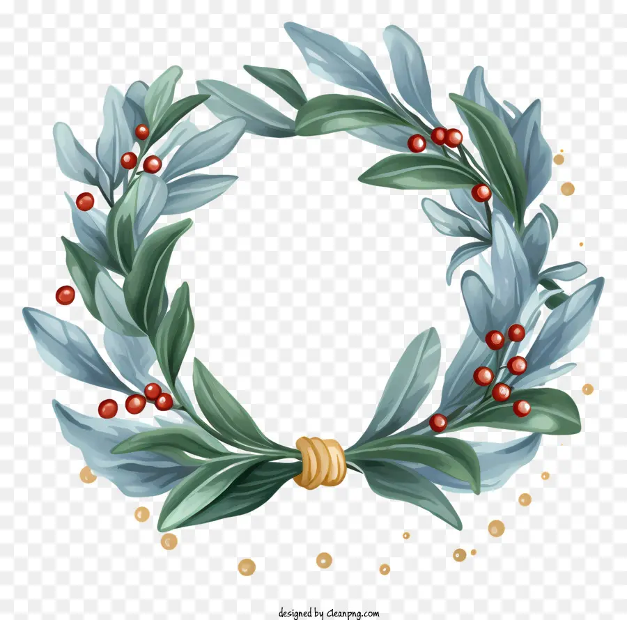 Couronne，Couronne De Feuilles Vertes PNG