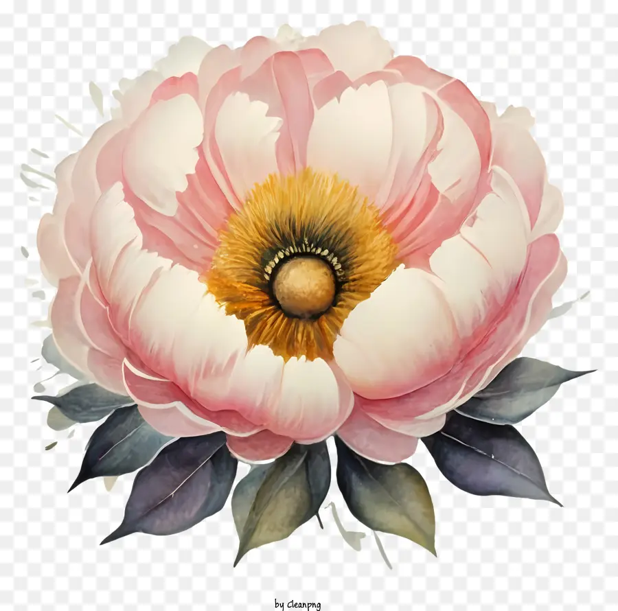 Rose Pivoine，Fleur Peinture PNG