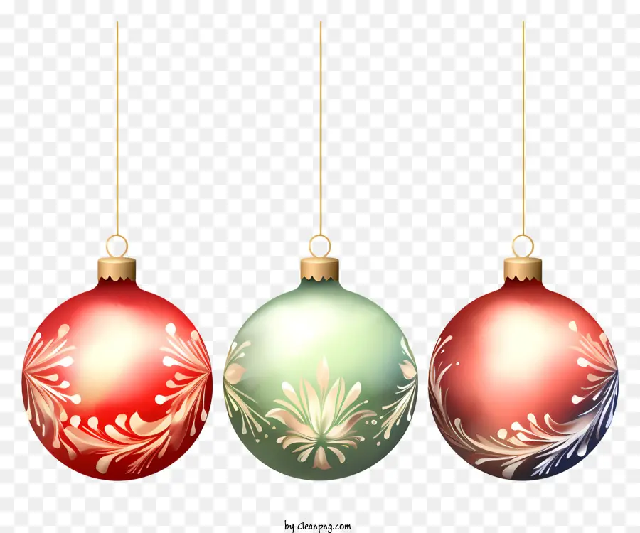 Boules De Noël，Conceptions Ornementales PNG