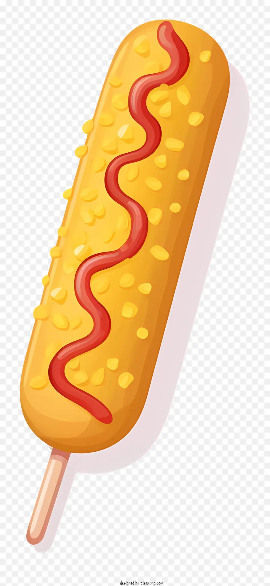 Popsicle Jaune，Popsicle Sur Un Bâton PNG