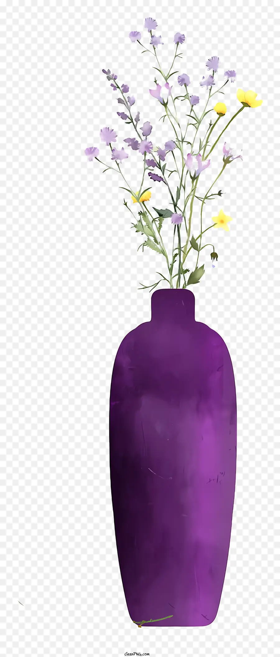 Vase，Fleurs Colorées PNG