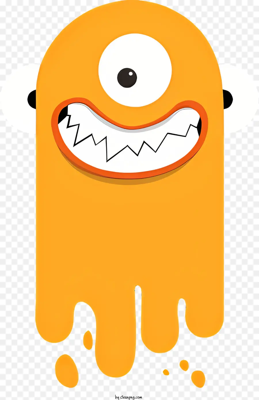 Personnage De Dessin Animé，Monstre Orange PNG