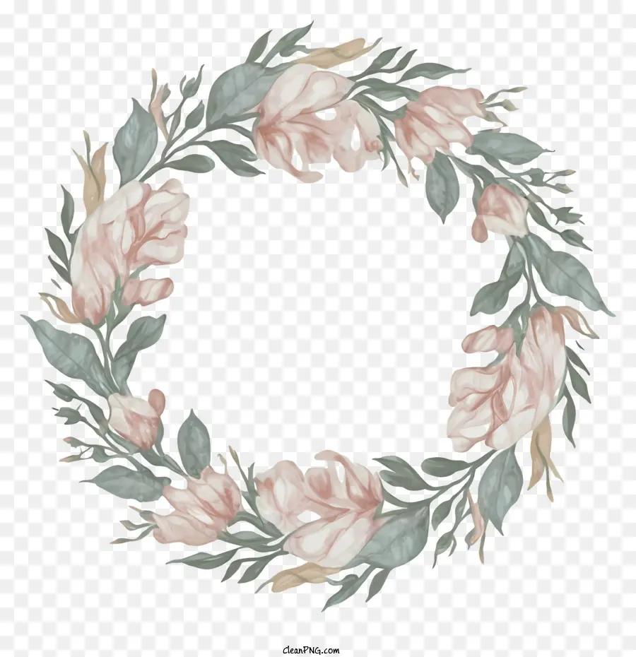 Couronne De Fleurs，Couronne Florale PNG