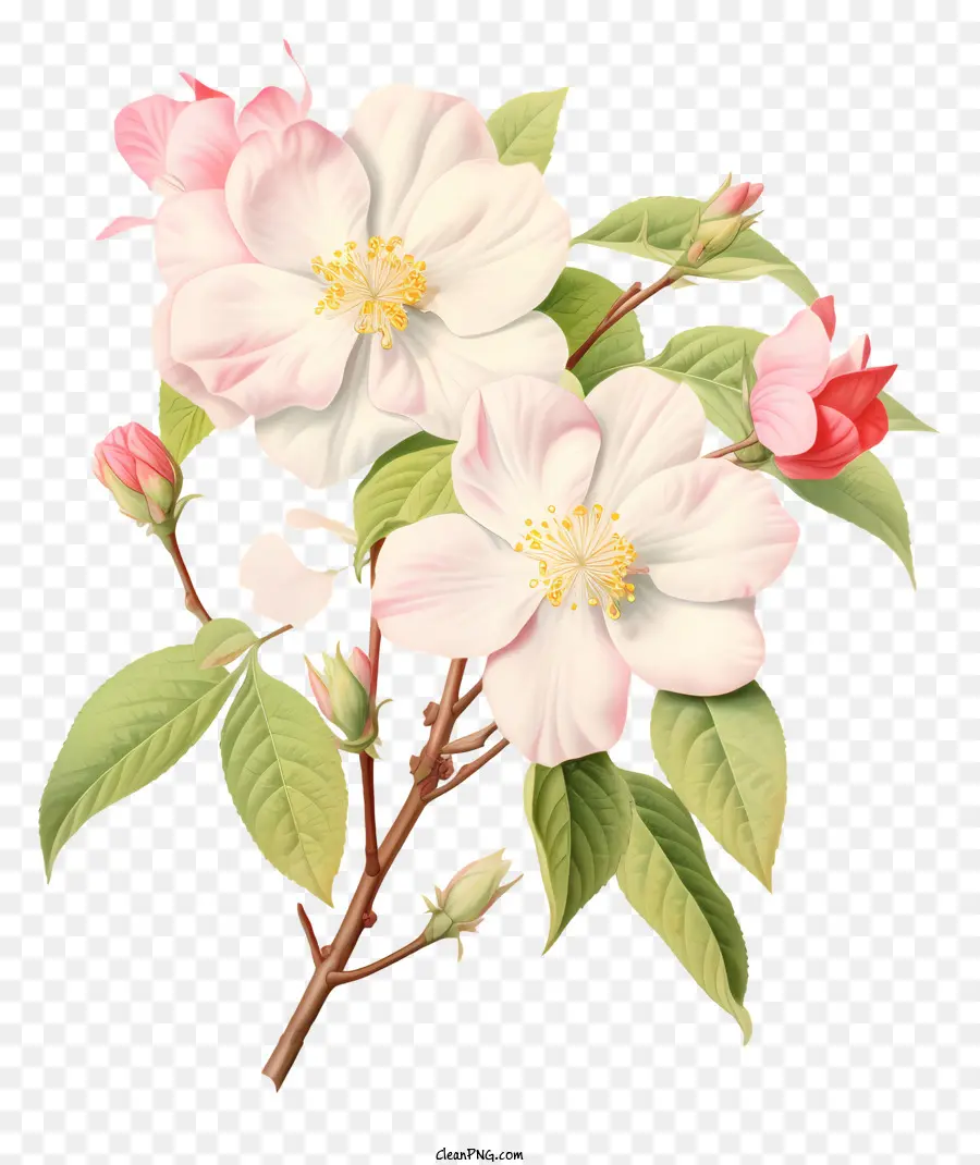 Fleurs De Pommiers，Cerisier à Fleurs PNG