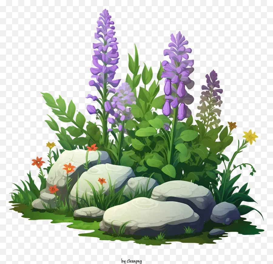 Paysage Naturel，Fleurs PNG