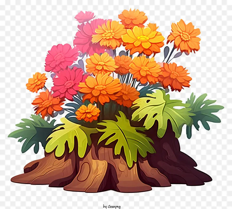 Fleurs Colorées，Fleurs PNG