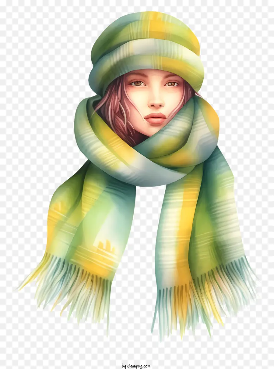 Femme，Foulard PNG