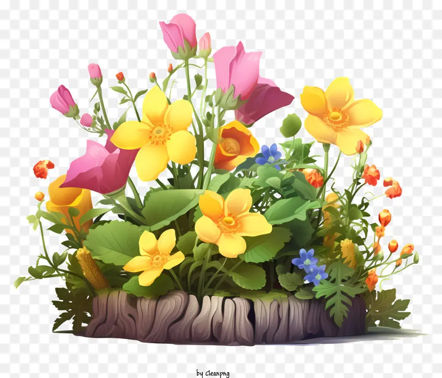 Le Jardin Des Fleurs，Divers Types De Fleurs PNG