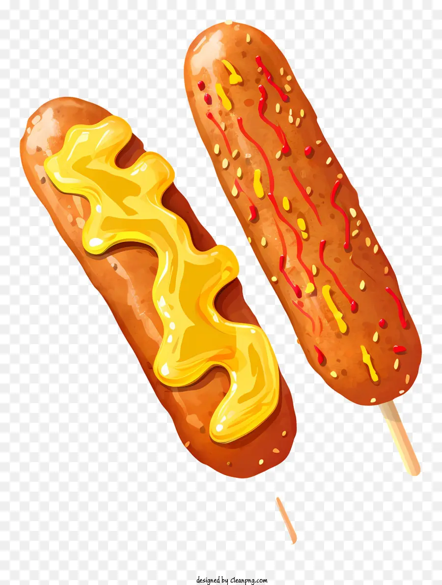 Les Hot Dogs，Sauce à La Moutarde PNG