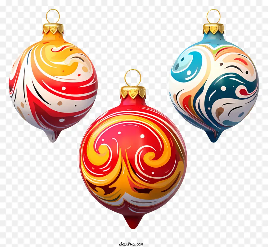 Boules De Noël，Décorations Ornées PNG