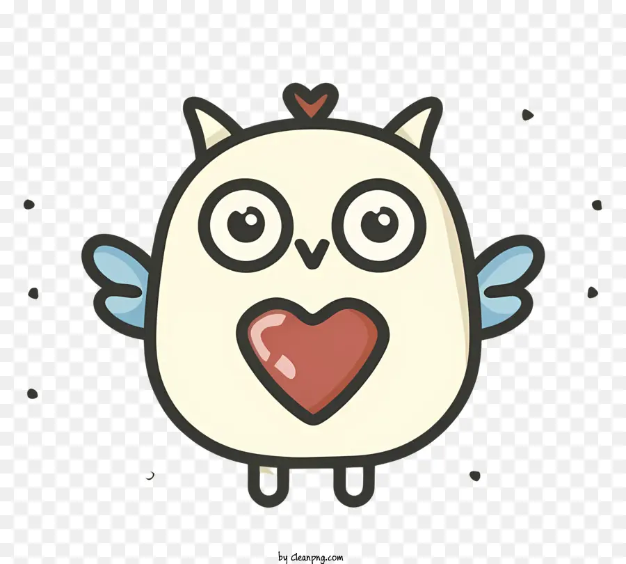 Chouette Blanche，Hibou Mignon PNG