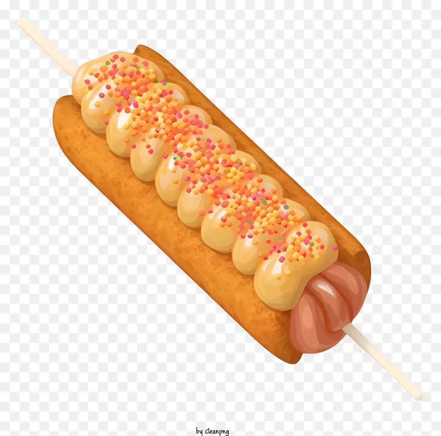 Hot Dog Avec Paillettes，Hot Dog Avec Ketchup PNG