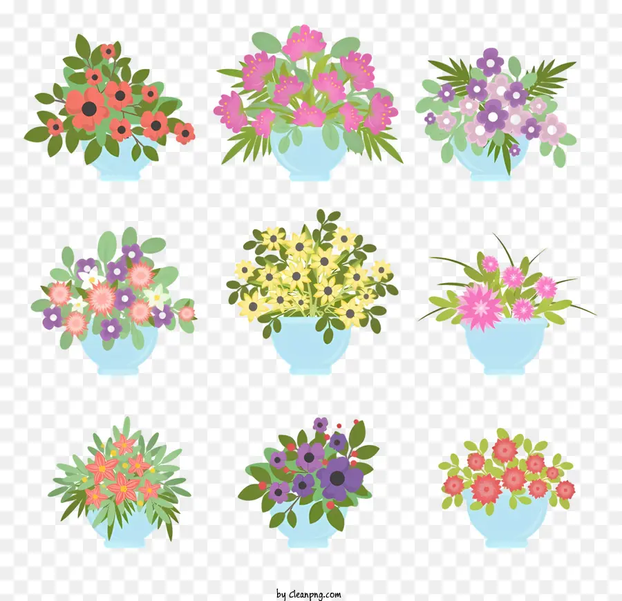 Vase，Diverses Compositions Florales PNG