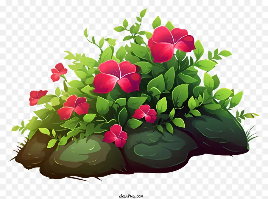 Petite Plante，Fleurs Rouges PNG