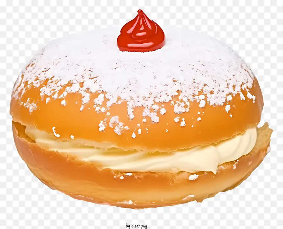 Pâtisserie，Beignet Fourré à La Crème PNG