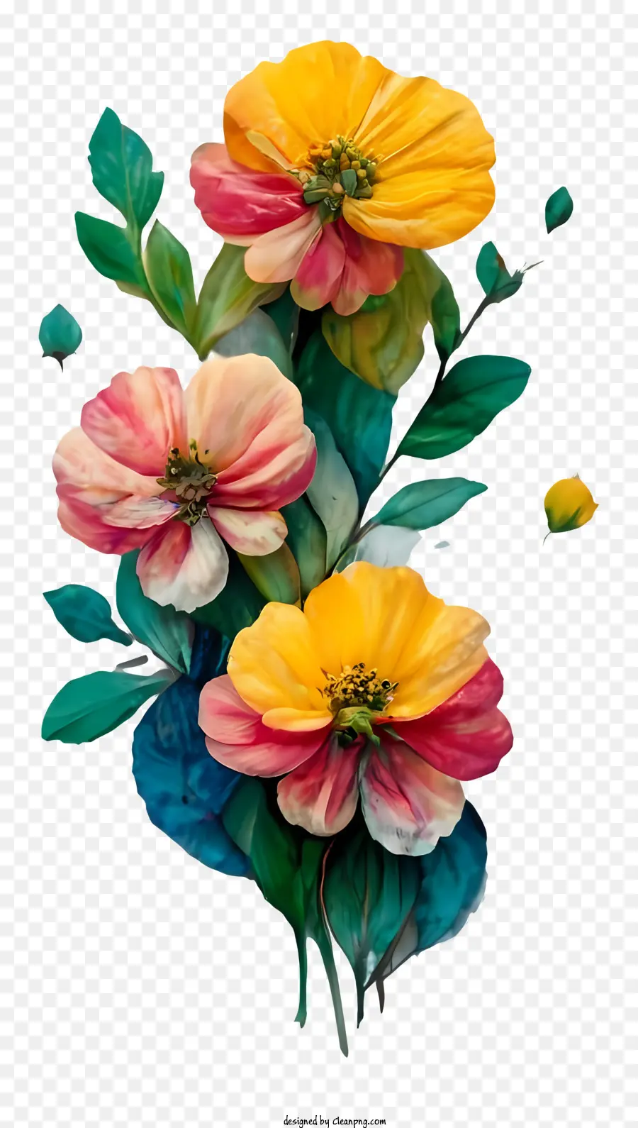 Couleur Des Fleurs，Bouquet PNG