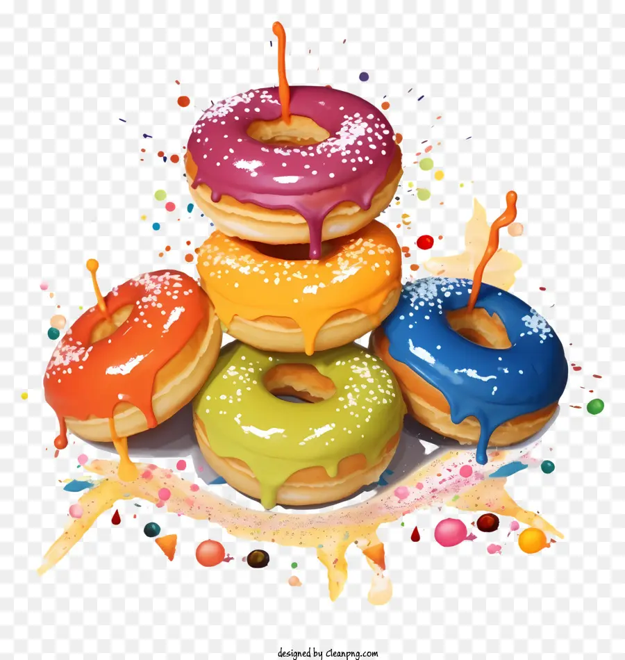 Beignets，Coloré PNG