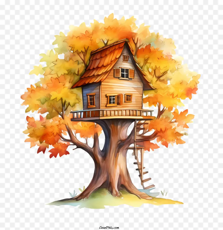 La Maison De L'arbre，L'automne PNG
