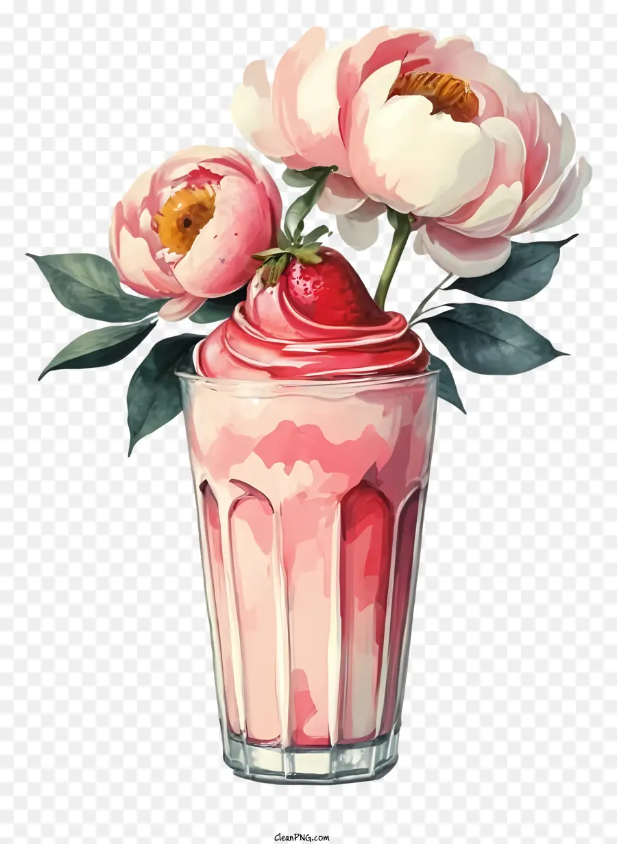 Milk Shake Aux Fraises，Milk Shake PNG