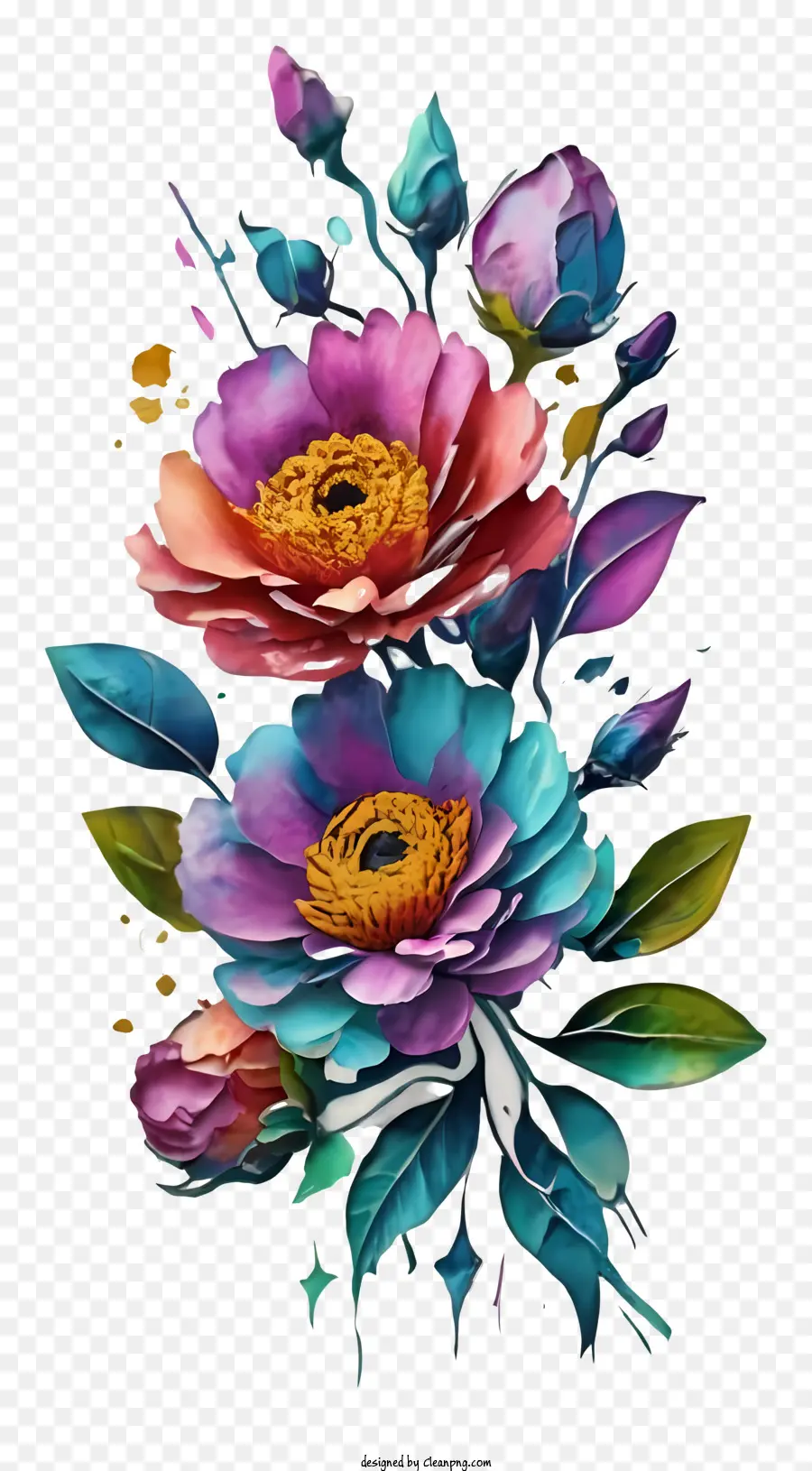 Bouquets，Couleur Des Fleurs PNG