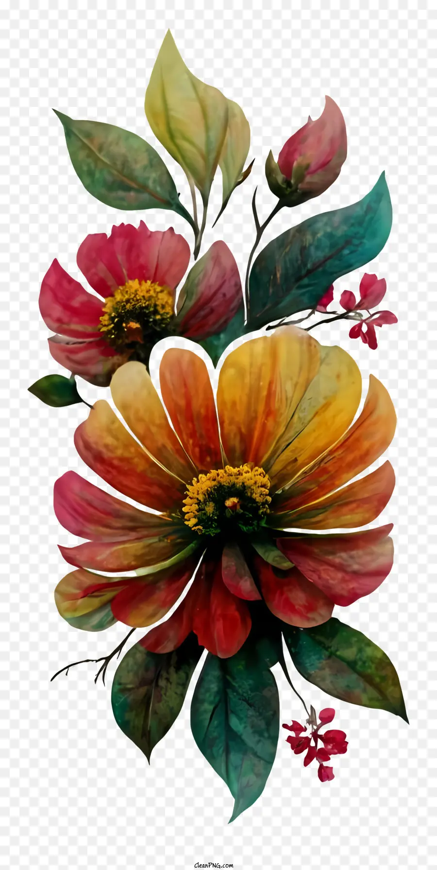 Composition Florale，Fleurs PNG