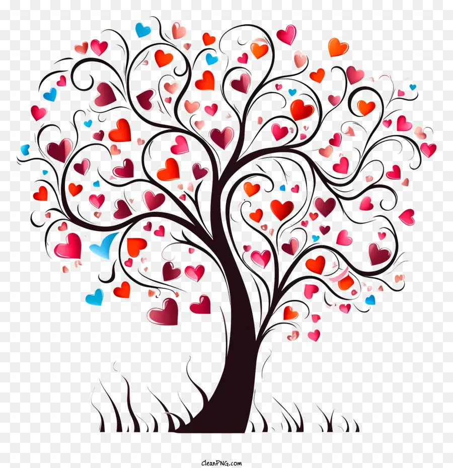 L'arbre D'amour，Le Cœur De L'arbre PNG