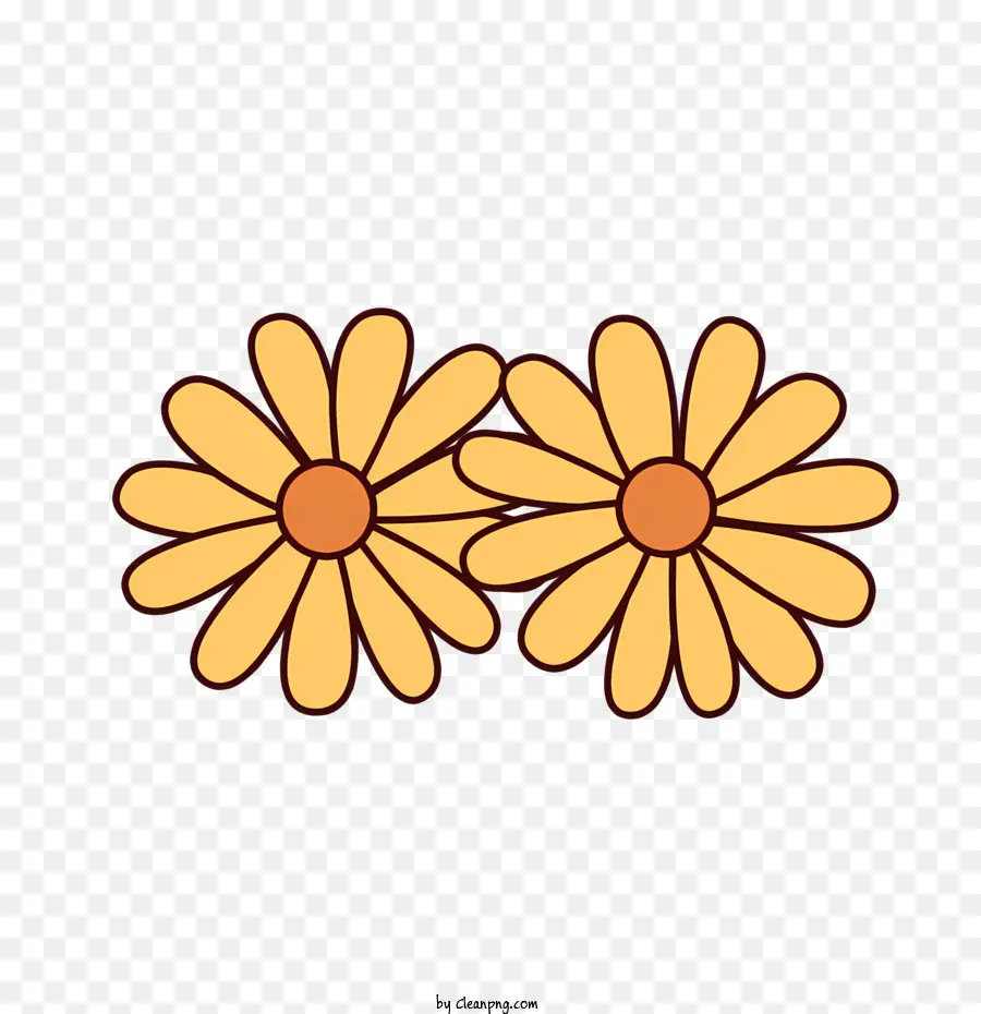 Fleurs De Marguerite Jaune，Fleurs Jaunes PNG