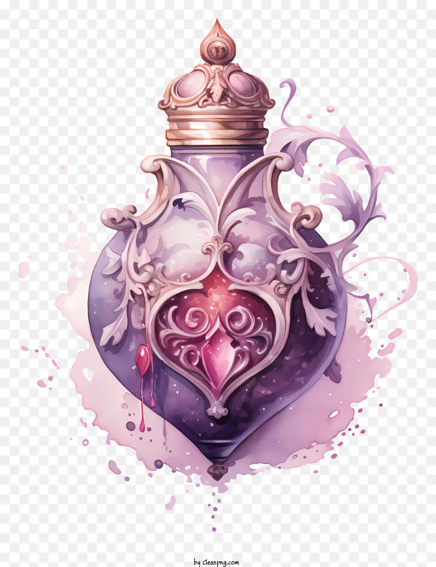 Flacon，Liquide Violet PNG