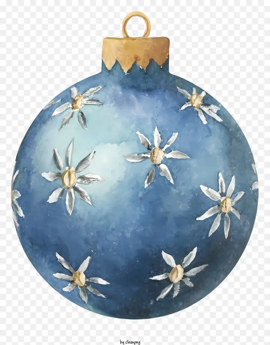 Ornement Bleu，Ornement De Noël PNG