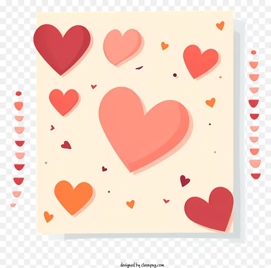 Cartes De Saint Valentin，Cœurs PNG