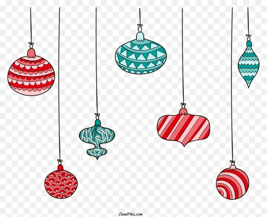 Ornements Suspendus，Ornements De Noël PNG