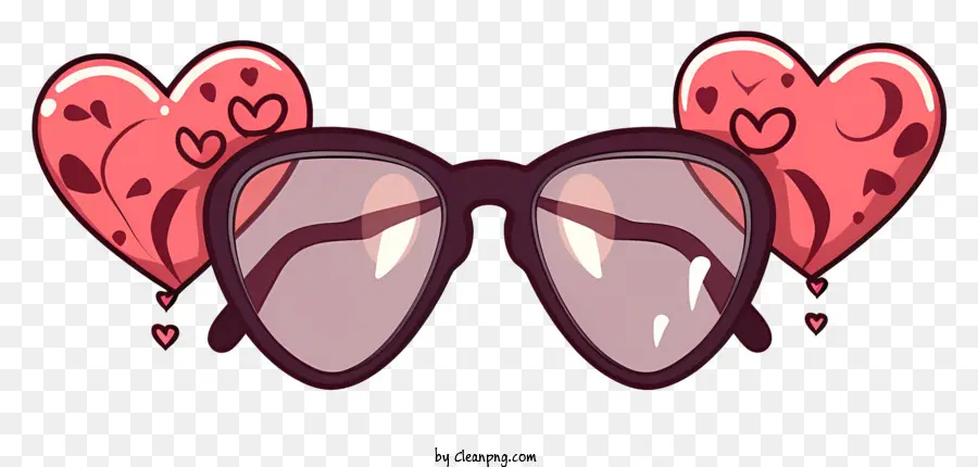 Lunettes De Soleil，Heartshaped Lunettes PNG