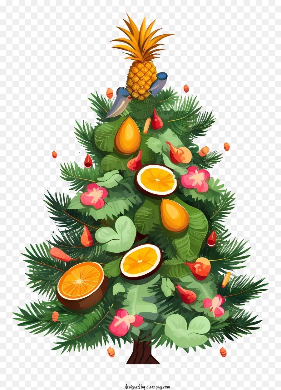 Décorations D'arbre De Noël，Arbre De Noël Fruité PNG