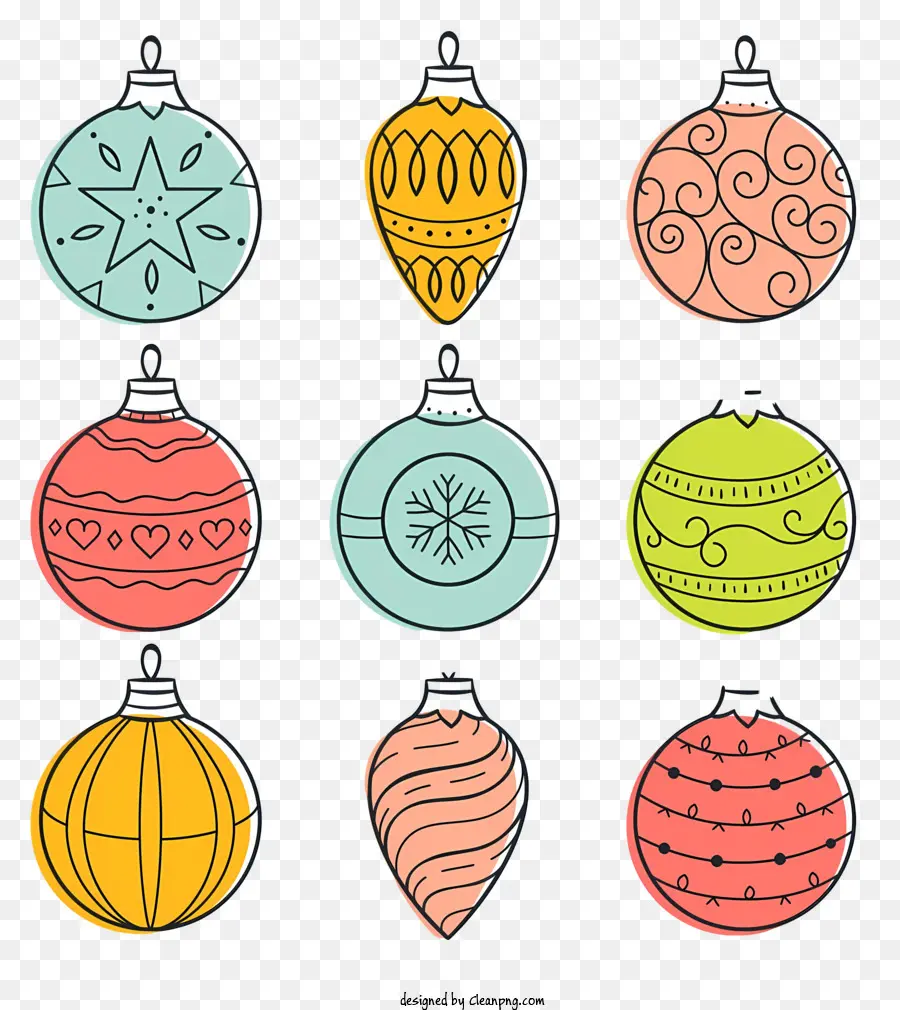 Décorations De Noël，Ornements PNG