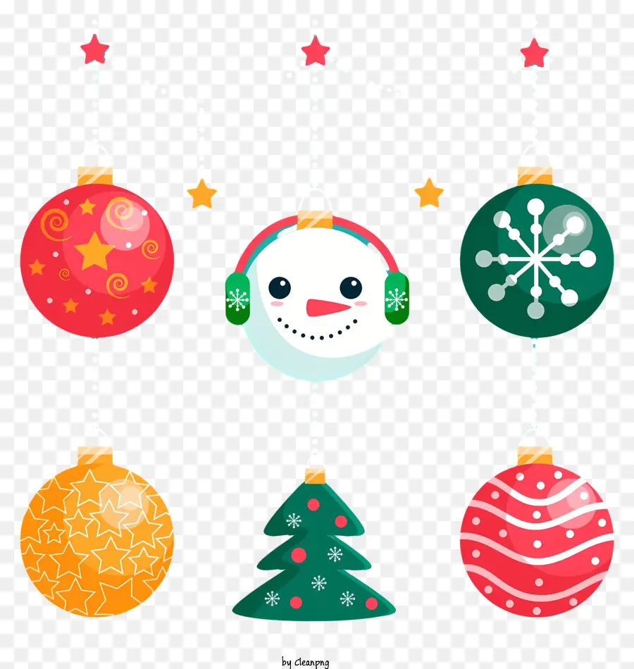 Décorations De Noël，Ornements PNG